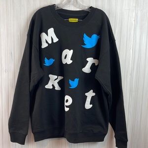 MARKET TWITTER BIRD SWEATSHIRT LARGE